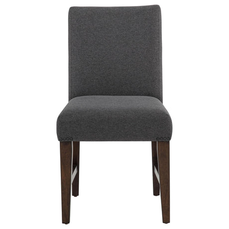 Naser Parsons Dining Side Chair Grey and Dark Walnut (Set of 2) — product image 4