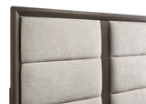 Farre Queen Upholstered Platform Panel Bed Dark Brown — product image 7