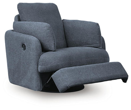 Modmax Ink Sofa, Loveseat and Recliner Set — angled view