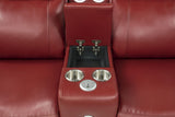 Rojas 3-Piece Dual Power Reclining L-Shaped Sectional with Bluetooth Red — product image 10