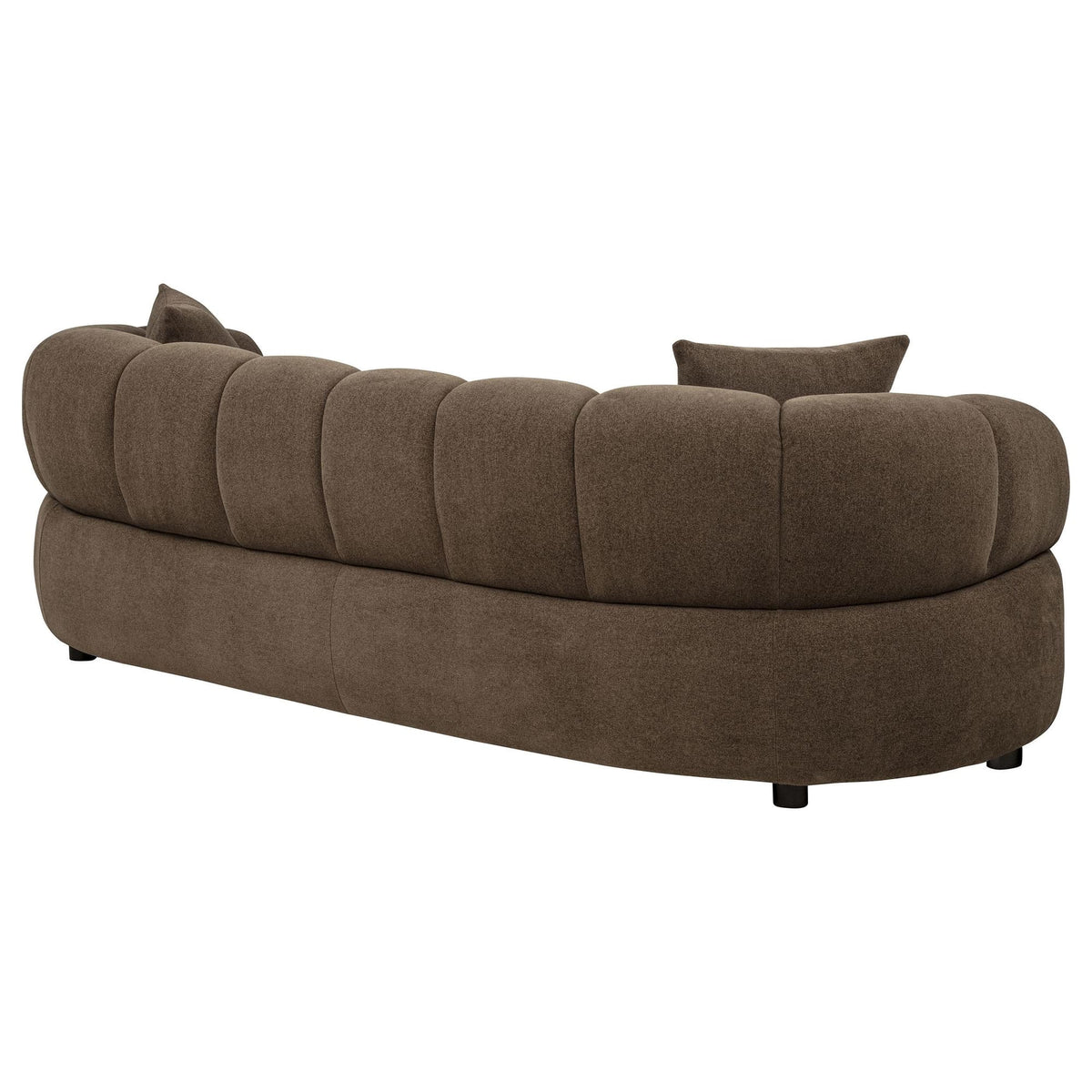 Casarin Brown Fabric Channel-Back Sofa — product image 6