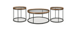 Medium Brown Coffee Table and End Table Set — product view