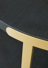 Black and Brass Coffee Table with Two End Tables — product image 3