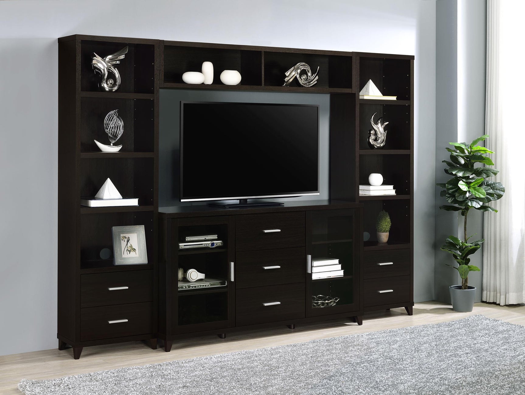 Lewes Bridge with 2 Encased Storage Compartments Cappuccino