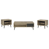 Welsh 3-piece Coffee and End Table Set Distressed Pine