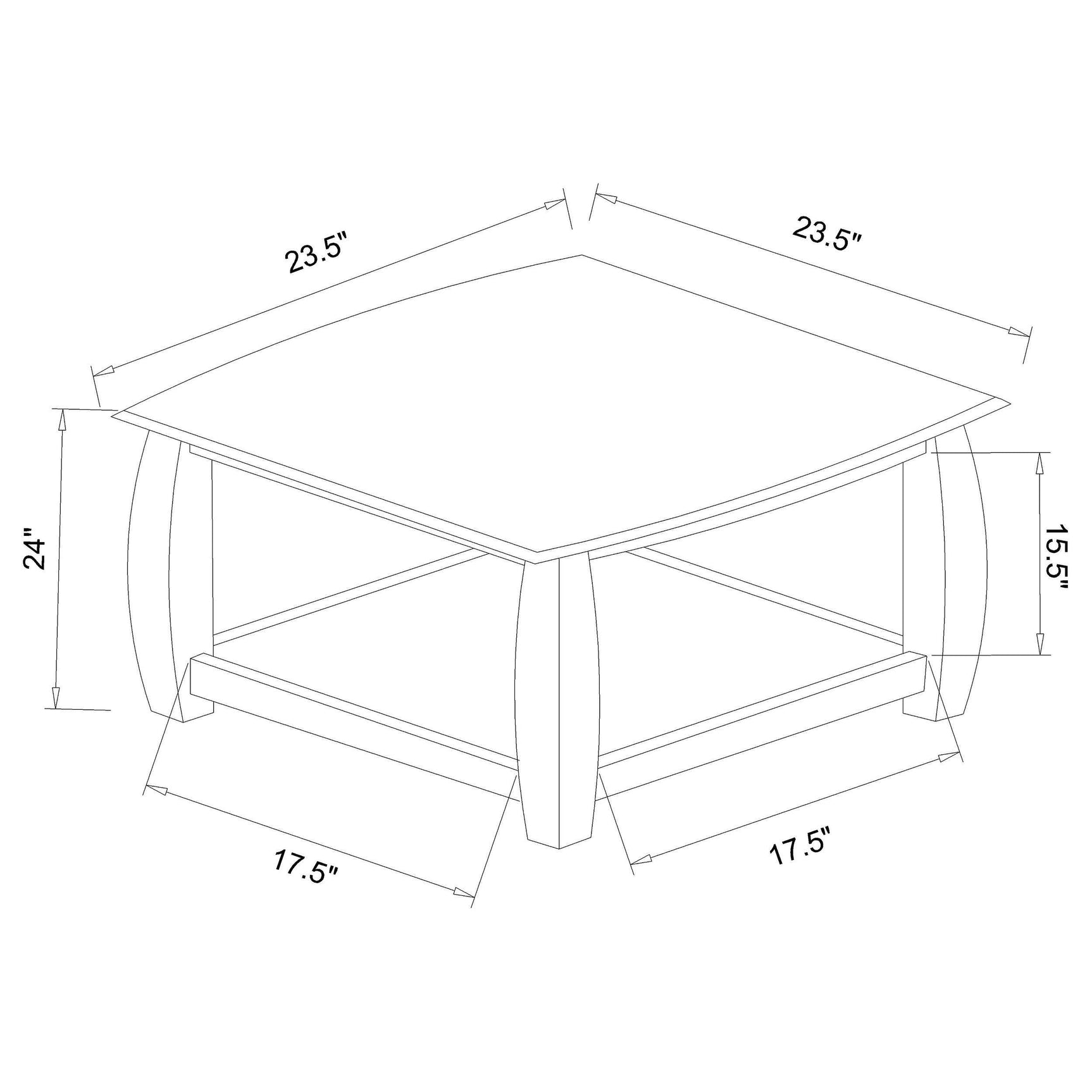 Dixon 2-piece Rectangular Wood Coffee Table Set Espresso