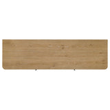 Rowe 65-inch 2-door Wood TV Stand Media Console Light Oak