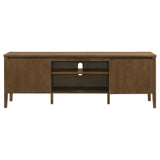Thori 63-inch 2-door TV Stand Media Console Dark Brown