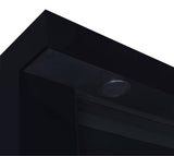 Mallory TV Stand Fireplace Console Bluetooth Speaker Black High Gloss