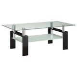 Dyer 2-piece Rectangular Coffee and End Table Set Black