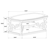 Laney 3-piece Glass Top Coffee and End Table Set Dark Merlot