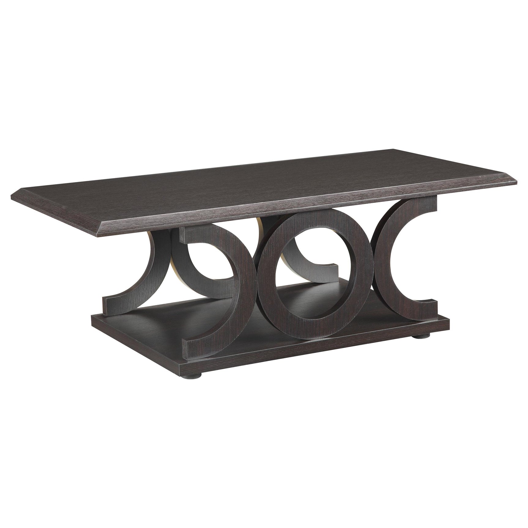 Shelly 2-piece Coffee and End Table Set Cappuccino