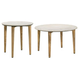 Aldis 2-piece Coffee and End Table Set White