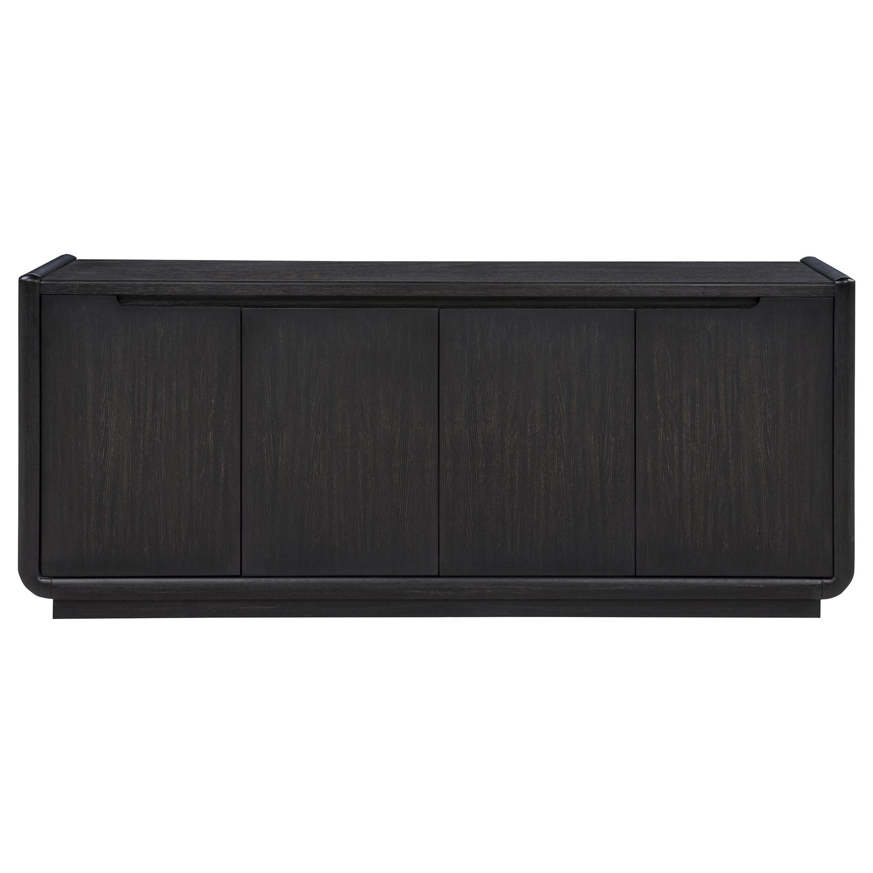 Leandro 72-inch 4-door TV Stand Media Console Burnished Black
