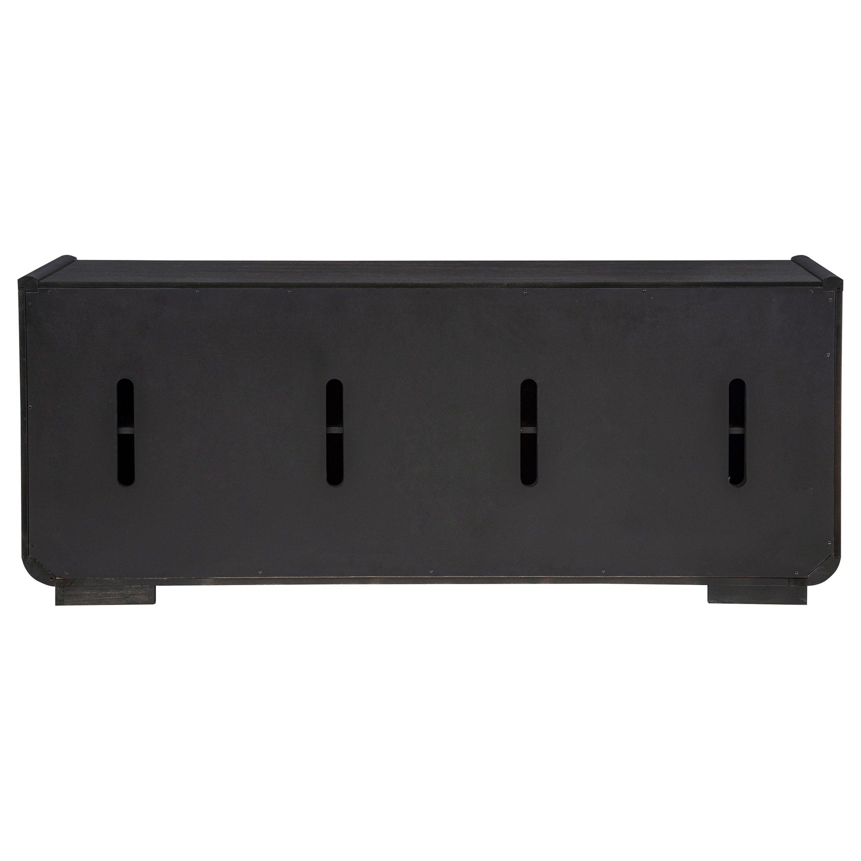 Leandro 72-inch 4-door TV Stand Media Console Burnished Black