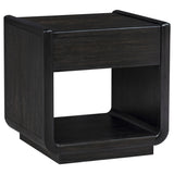 Leandro 1-drawer Wood Occasional Side End Table Burnished Black