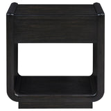Leandro 1-drawer Wood Occasional Side End Table Burnished Black