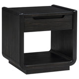 Leandro 2-piece Wood Coffee and End Table Set Burnished Black