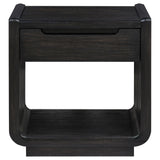 Leandro 2-piece Wood Coffee and End Table Set Burnished Black