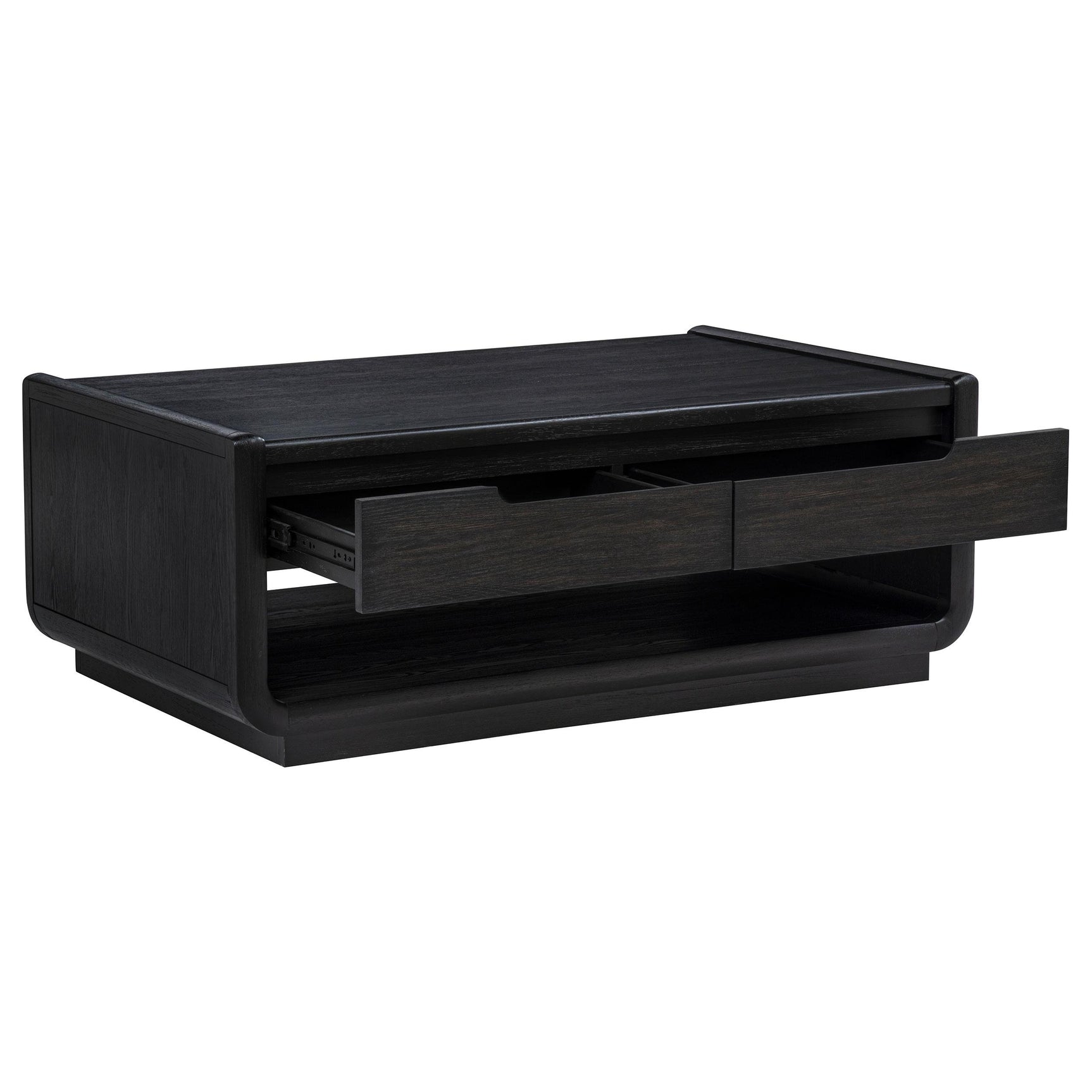 Leandro 2-piece Wood Coffee and End Table Set Burnished Black