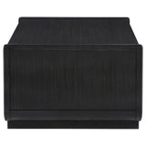 Leandro 2-drawer Wood Cocktail Coffee Table Burnished Black