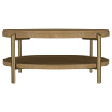 Arini 3-piece Round Coffee and End Table Set Sand Wash