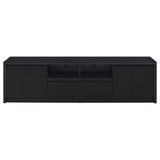 Winfield 78-inch 2-door TV Stand Media Console Black