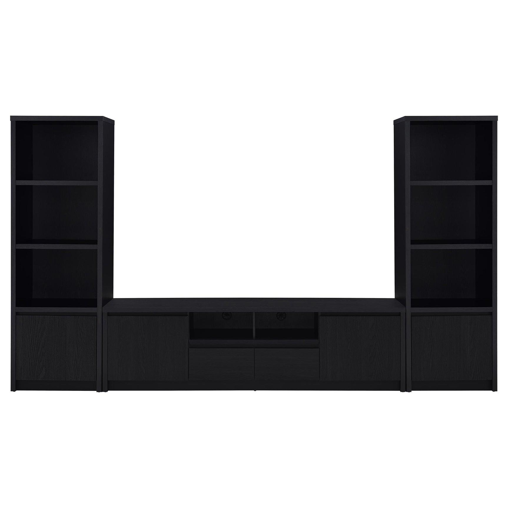 Winfield 78-inch 2-door TV Stand Media Console Black