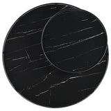 Briggs 2-piece Round Coffee and End Table Set Black