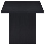 Max Square Engineered Laminate End Side Table Black