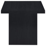 Max Square Engineered Laminate End Side Table Black