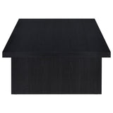 Max Rectangular Engineered Laminate Coffee Table Black