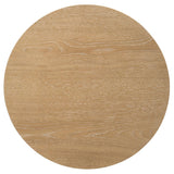 Ottowa 2-piece Round Wood Coffee Table Set Light Oak