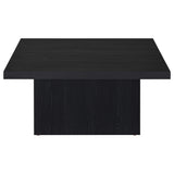 Devar Square Engineered Wood Cocktail Coffee Table Black