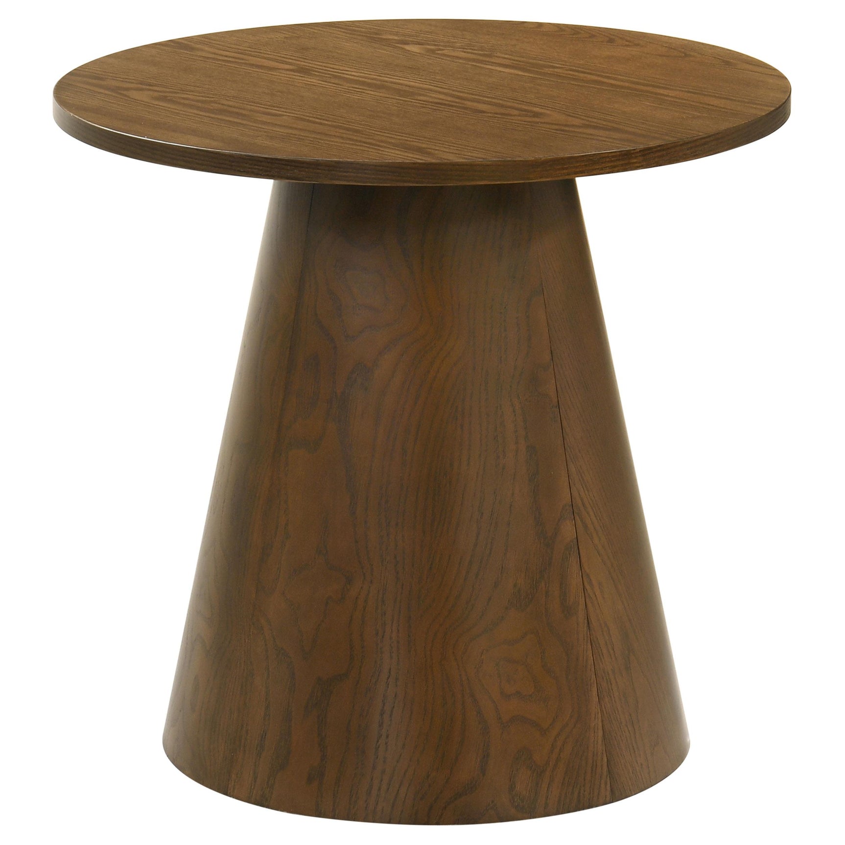 Franklin 3-piece Round Pedestal Coffee Table Set Dark Brown
