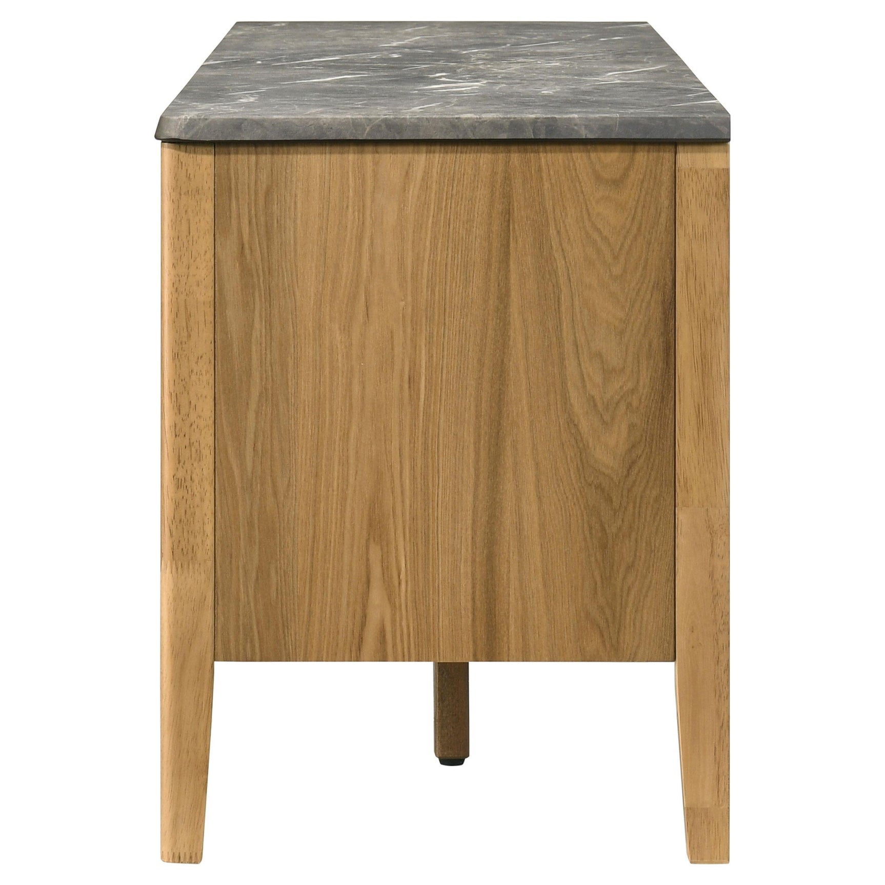 Bradley 63-inch 2-Door SmartTop TV Stand Grey and Natural