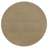 Hamlyn 3-piece Round Fluted Coffee and End Table Set Natural Oak