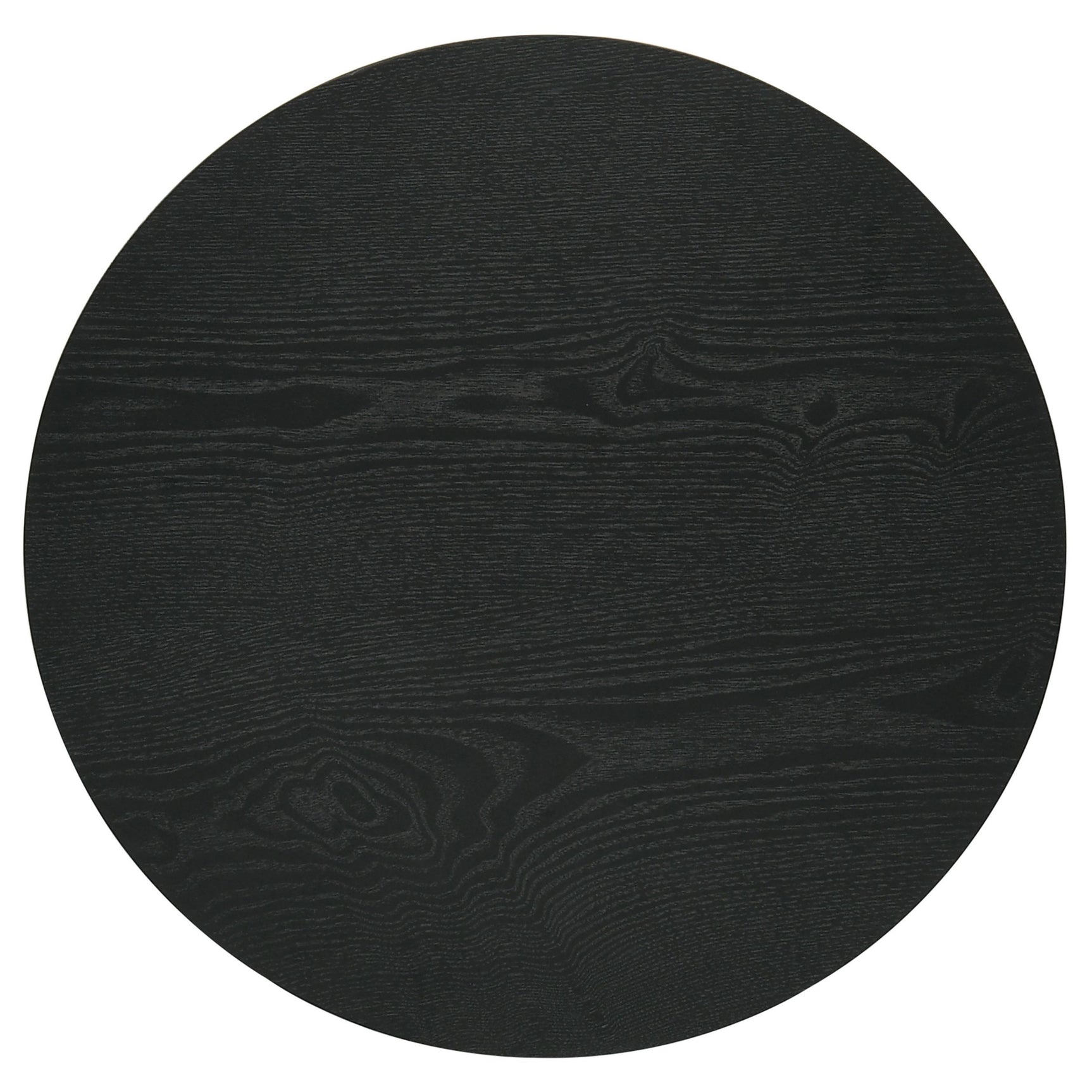 Hamlyn 2-piece Round Fluted Coffee and End Table Set Black