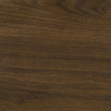 Hamlyn Round Fluted Occasional Cocktail Coffee Table Walnut