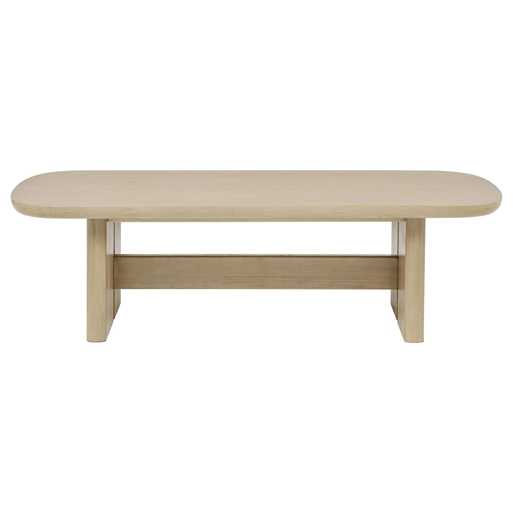 Kailani 2-piece Coastal Coffee and End Table Set Beige Oak