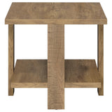 Dawn 2-piece Round Coffee and End Table Set Mango Brown
