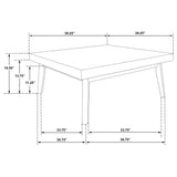 Westerly 2-piece Square Coffee and End Table Set Walnut