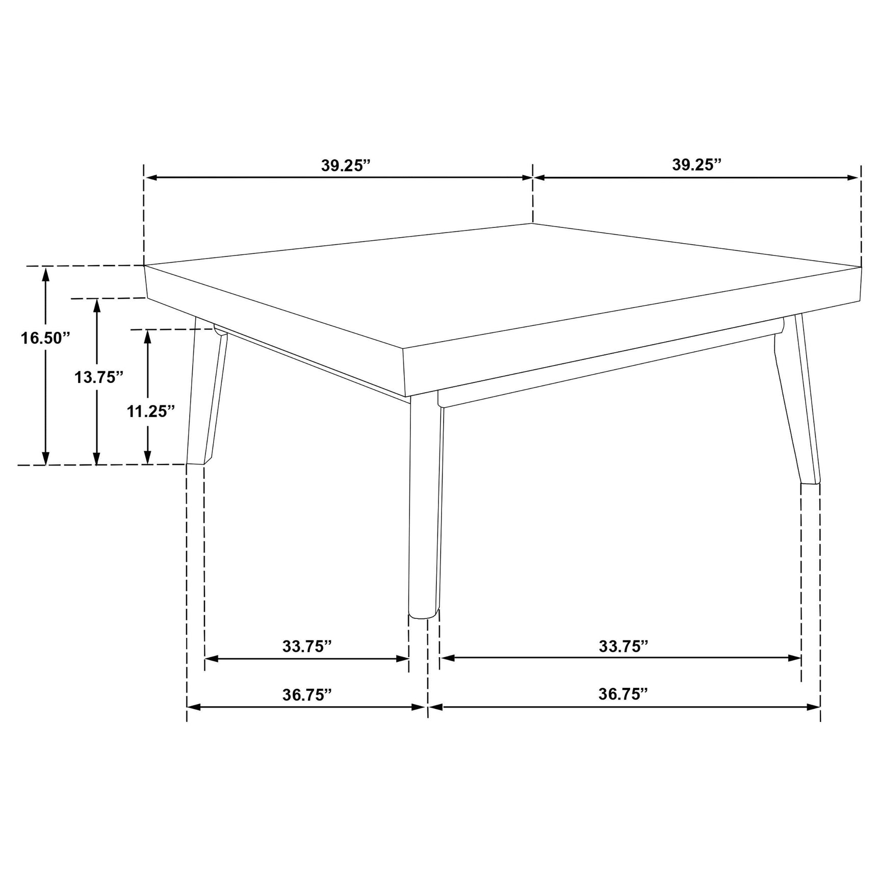 Westerly 3-piece Square Coffee and End Table Set Walnut