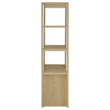 Laurelton 3-shelf Media Tower Tall Pier Cabinet Light Oak