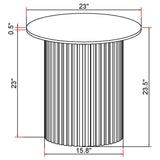 Rowena 3-piece Coffee and End Table Set White Faux Marble