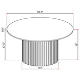 Rowena 3-piece Coffee and End Table Set White Faux Marble