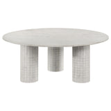 Astoria 3-piece Marble Coffee and End Table Set White