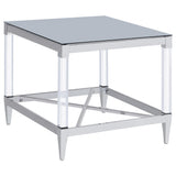 Lindley 3-piece Square Coffee and End Table Set Chrome