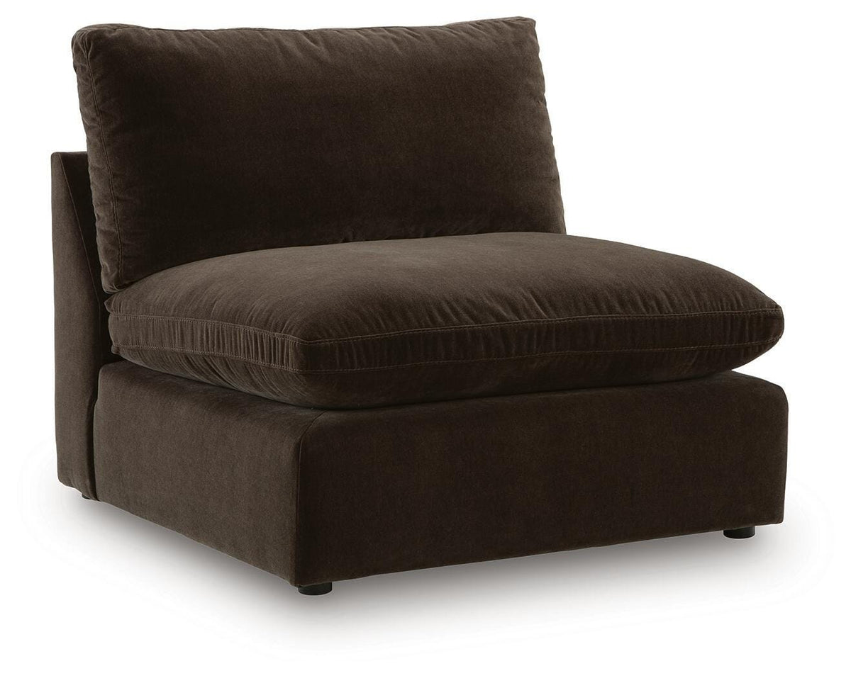 Maxton Heights Bittersweet 8-Piece Sectional — angled view