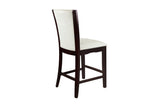 Daisy Round Dark Cherry Counter Height Set